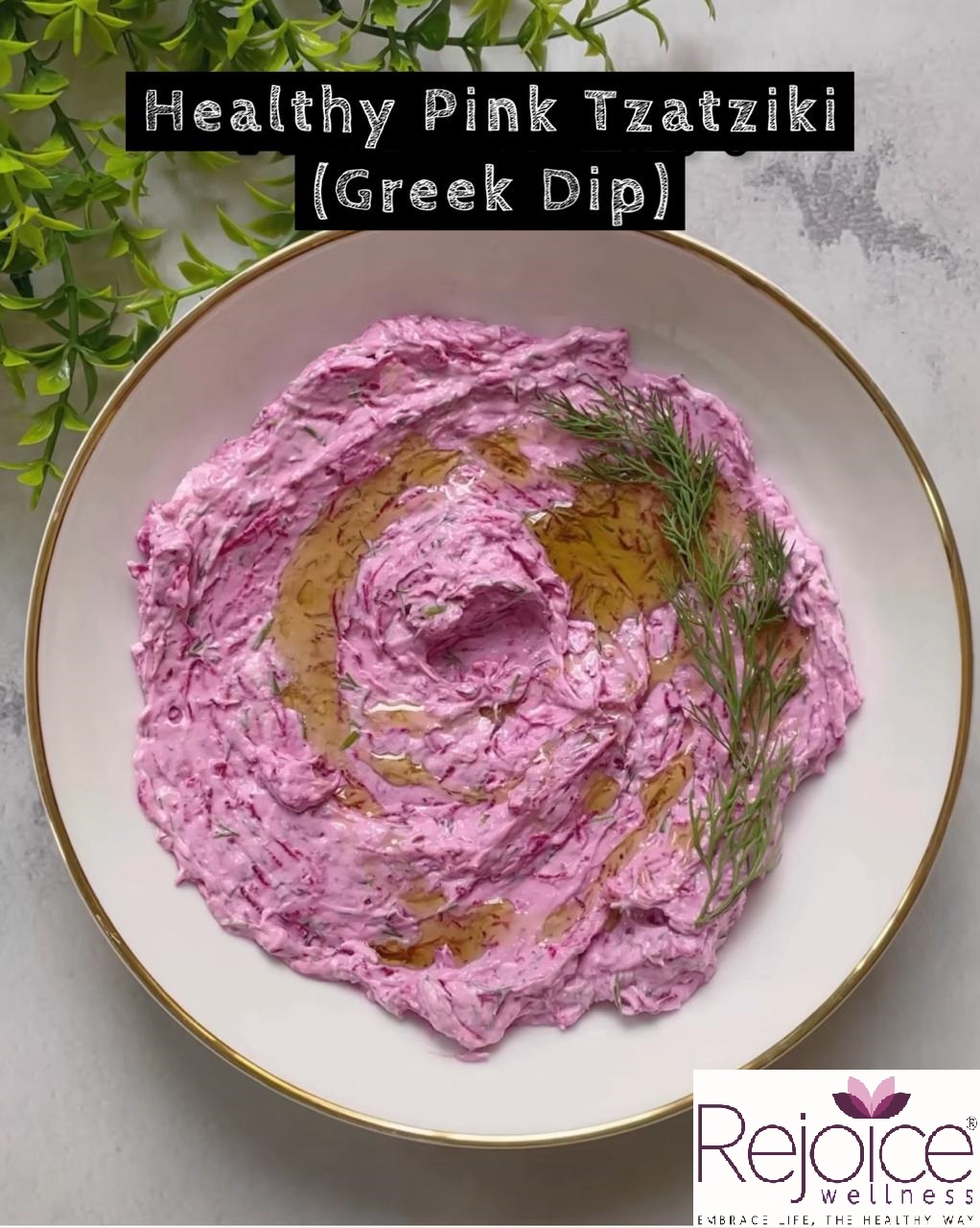 Healthy Pink Tzatziki (Greek Dip)